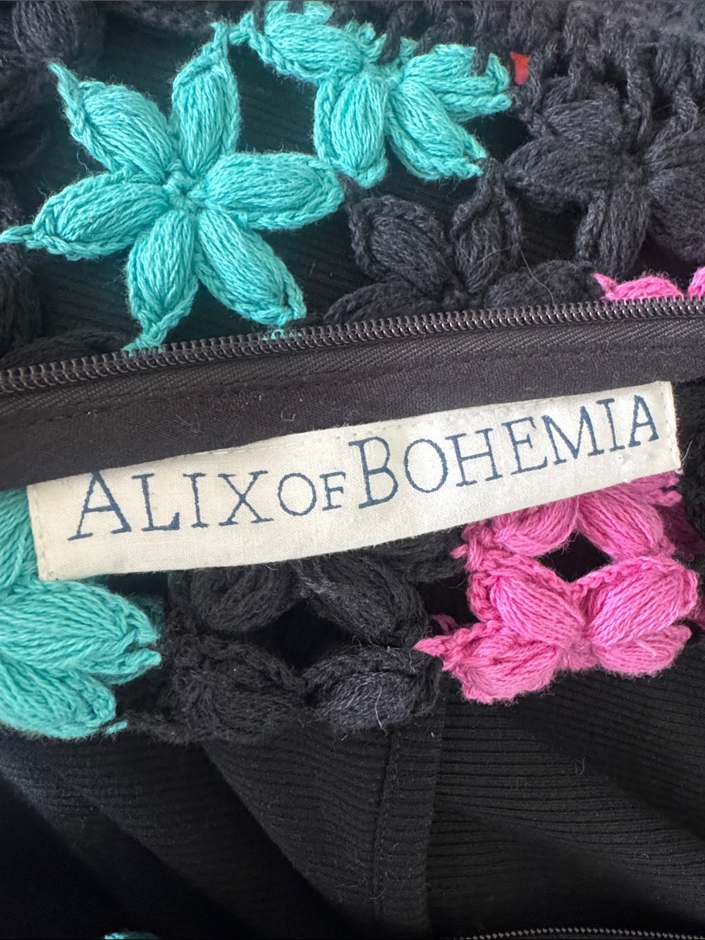 Alex Of Bohemia Crochet Knit Multicolor Dress Size S - Picture 10 of 14